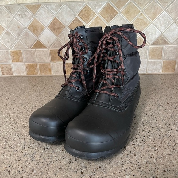 Hunter Women’s Quilted Lace Up All Weather Boots in Black Size 6 - Picture 2 of 9